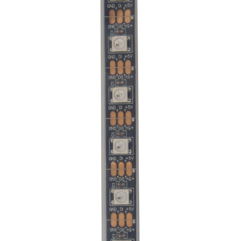 Светодиодная лента RGB SMD5050, WS2812B (c  управлением, IP67, 5 В, 60 диодов/м, 5 м) Превью 1