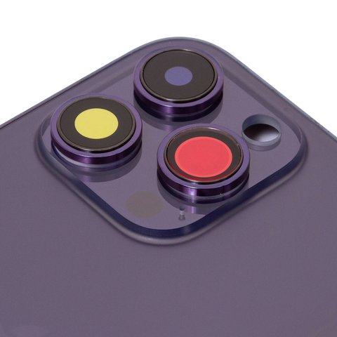 Housing compatible with iPhone 14 Pro Max, (purple, with SIM card holders, with side button, Original (PRC), EU Version, deep purple) Preview 1