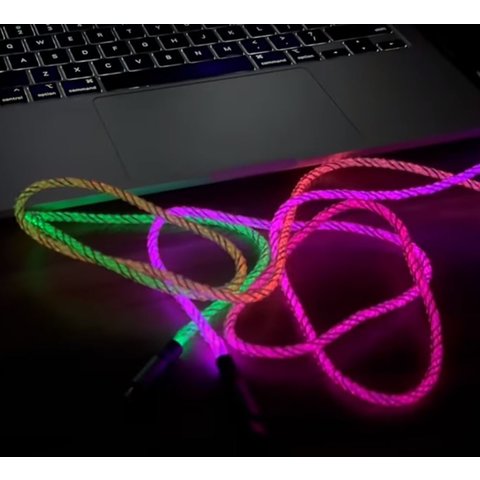 USB кабель Hoco U112, USB тип-C, Lightning, 100 см, 20 Вт, серый, #6931474788795 Превью 1