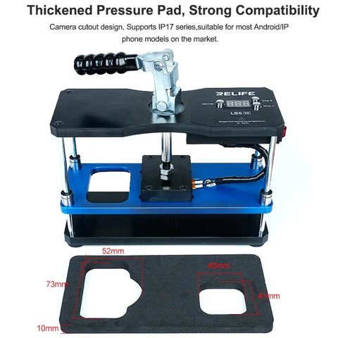Holder RELIFE LS5 SE, (to disassemble mobile devices, with temperature control up to 80°C, with heating) Preview 5