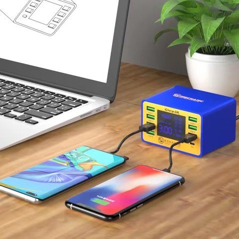 Adaptador de red Mechanic iCharge 8M, 50 W, 8 puertos Vista previa  1