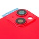 Panel trasero de carcasa puede usarse con iPhone 14 Plus, roja, con vidrio de cámara, Original (PRC), red Vista previa  1