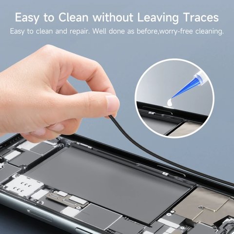 Adhesivo JCID TP-030T, poliuretano, transparente, para pegar tapas traseras, para marcos de pantalla, de secado instantáneo, 30 ml Vista previa  7