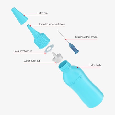 Tarro para líquido con dispensador RELIFE TB1, 50 ml, azul Vista previa  5