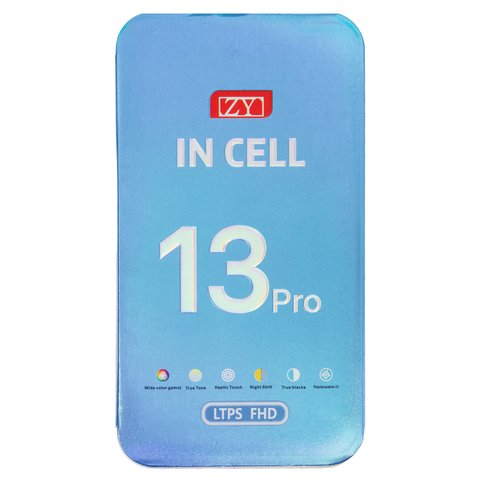 Pantalla LCD puede usarse con iPhone 13 Pro, negro, con marco, AAA, (TFT), ZY, LTPS FHD Vista previa  1