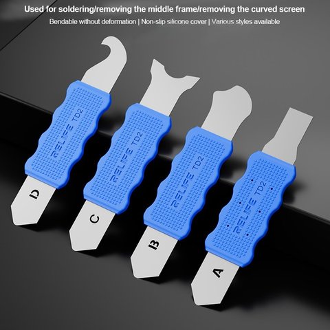 Espátula RELIFE TD2-B, para desensamblar dispositivos móviles, metal Vista previa  1