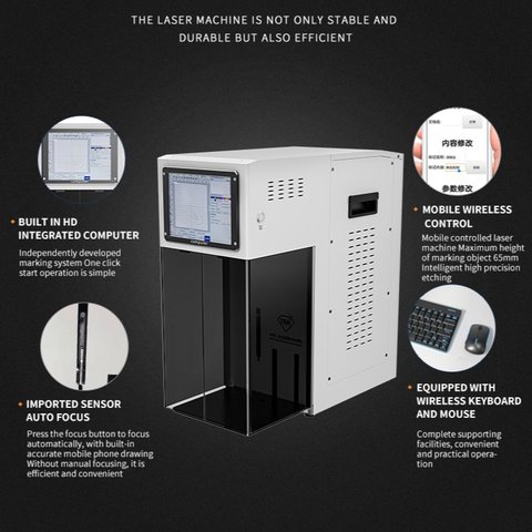 Лазерний сепаратор TBK 958Z , для демонтажу скла корпуса, для гравіювання, для відклеювання рамки дисплея і задньої кришки Прев'ю 1