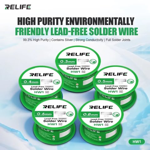 Припій RELIFE HW1, 0,5 мм, 40 г, безсвинцевий Прев'ю 1