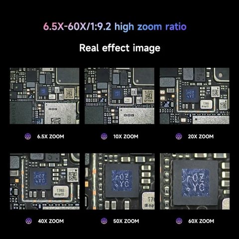 Микроскоп Mechanic ROBOT6560T-B11, тринокулярный, 6,5X-60X Превью 6