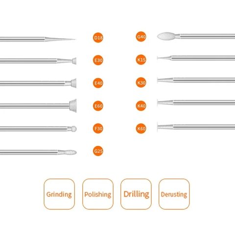 Набір насадок для бормашини Amaoe, 11 шт. Прев'ю 1