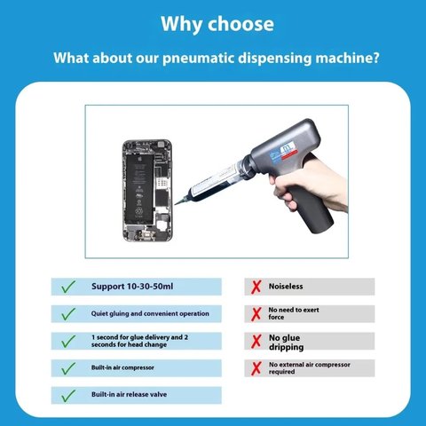 Пістолет універсальний Liangwei Kadaben D3 , 50 мл, 30 мл, 10 мл, пневматичний, автоматичний Прев'ю 3