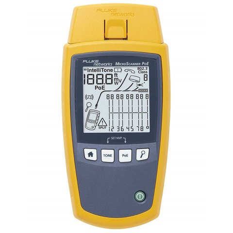 Тестер кабелю Fluke Networks MicroScanner™ (MS-POE-KIT) (5018513) Прев'ю 1